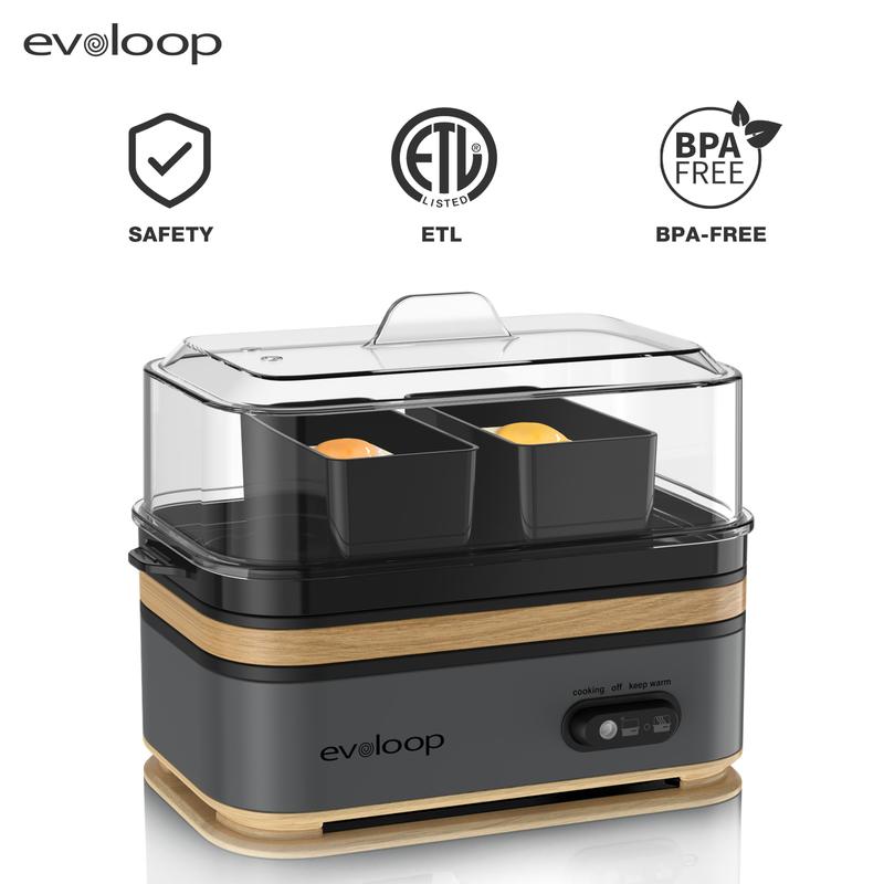 6-Egg Electric Cooker for Eggs & Omelets