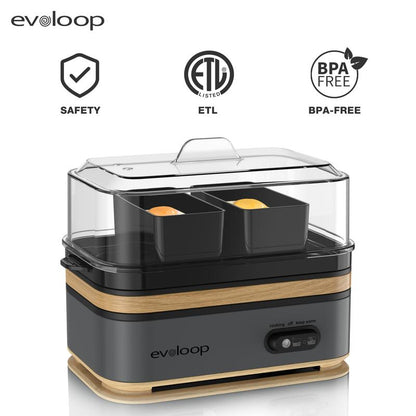 6-Egg Electric Cooker for Eggs & Omelets