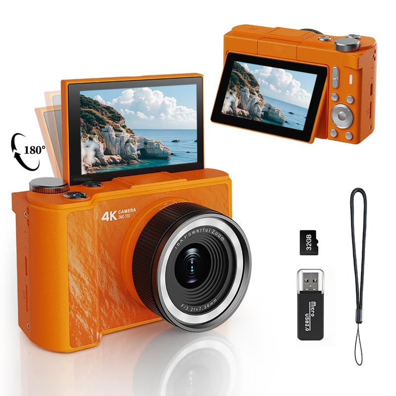 4K Digital Camera with Flip Screen