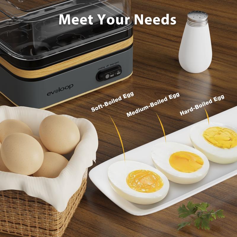 6-Egg Electric Cooker for Eggs & Omelets