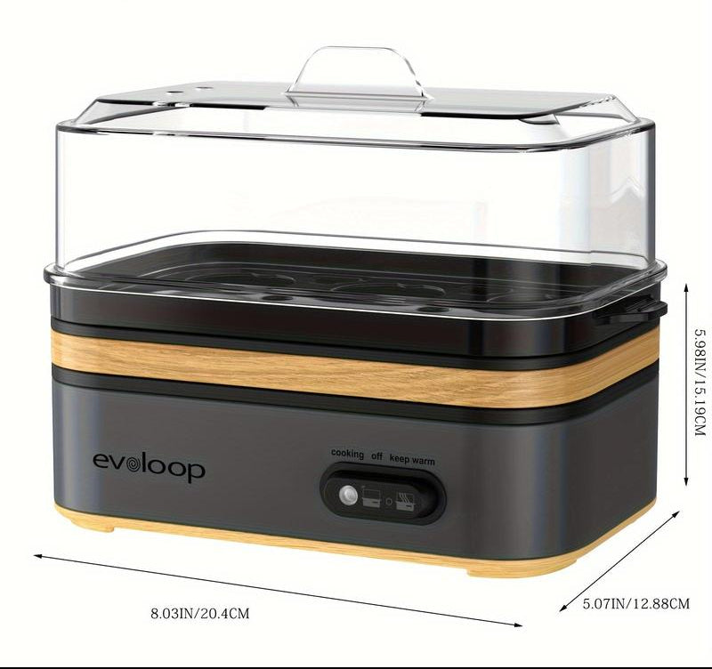 6-Egg Electric Cooker for Eggs & Omelets